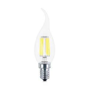 LED Sijalica filament u Obliku Sveće sa Plamenastom Krivinom 6w