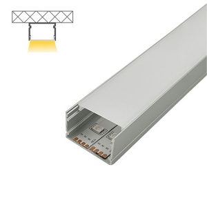 Detalj i presek – Nadgradni aluminijumski profil za LED trake 30 × 20 mm – sivi, 2 m