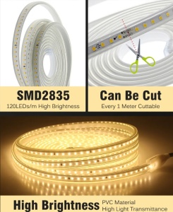 Nova generacija LED traka 220V - samolepljiva, bez greca, sečenje na 10 cm - Img 7