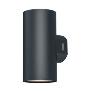 Fasadna LED lampa dvostrana 2x9W CCT za zid (antracit crna bela) — svetiljka postavljena na zid ili plafon