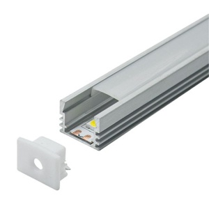 Rebrasti nadgradni aluminijumski profil za LED trake 17,4 x 12,1 mm