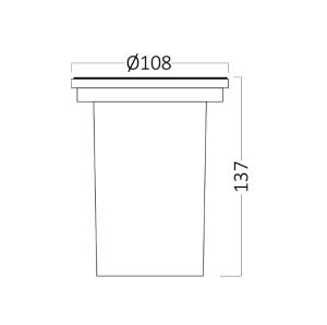 Ugradna lampa za beton GU10 IP67 - Img 4