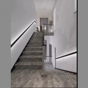 Dupli crni aluminijumski profil za LED trake — dimenzije profila i unutrašnjeg ležišta