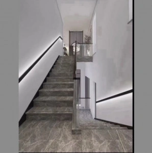 Dupli crni aluminijumski profil za LED trake — dimenzije profila i unutrašnjeg ležišta