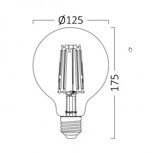 LED filament sijalica 2200K 6W BRAYTRON - Img 2