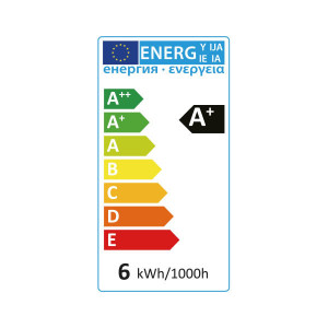 LED filament sijalica ST64 E27 6W — sijalica postavljena u odgovarajuće grlo