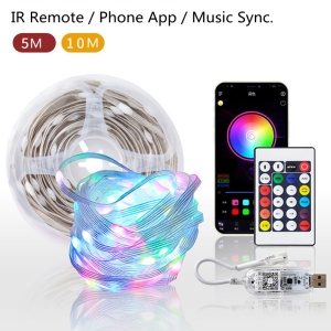 LED traka RGB USB sa Bluetooth kontrolom 5V 5m 10m – pakovanje i sadržaj kompleta