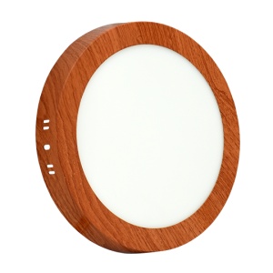 Okrugli LED panel u boji drveta 18W za plafon