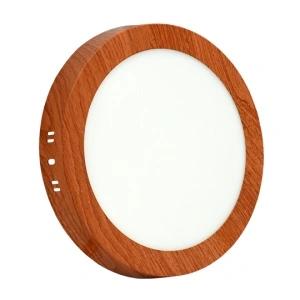 Okrugli LED panel u boji drveta 18W za plafon
