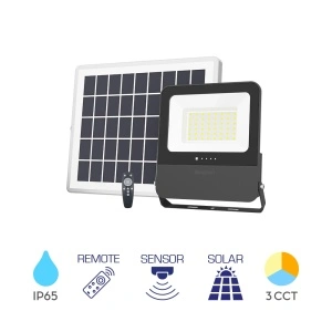 Solarni LED reflektor sa odvojenom solarnom pločom i daljinskim upravljanjem