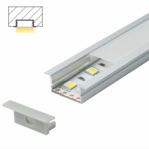 Ugradni aluminijumski profil za LED trake u iverici 28 × 10 mm