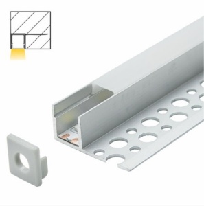 Ugradni alu profil za LED trake za gipsane ploče — poprečni presek aluminijumskog profila