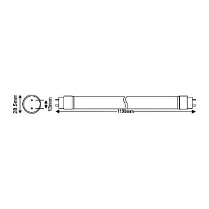 LED cev 120 cm 18W sa izborom jednostranog ili dvostranog povezivanja - Img 4