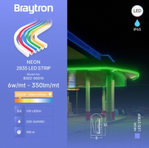 LED neon traka 8X16 220V 6W neutralno bela 100 m - Img 3