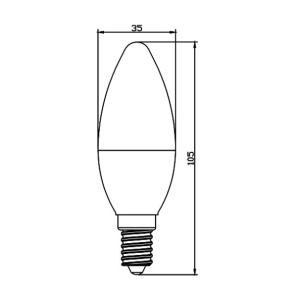 LED Sijalica u Obliku Sveće 5W - Img 4