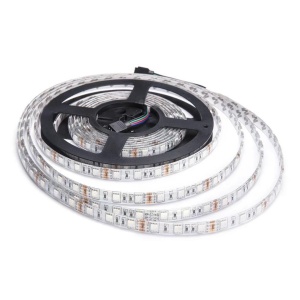 RGB LED traka 60 LED komplet sa kontrolom i daljinskim 5m 10m – bočni prikaz oblika i kućišta