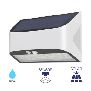 Solarna zidna lampa sa senzorom pokreta 6W — zadnja strana sa priključnim klemama
