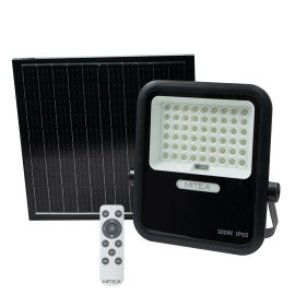 Solarni LED reflektor od 300W za spoljnu upotrebu C4 — zadnja strana sa rebrima za hlađenje