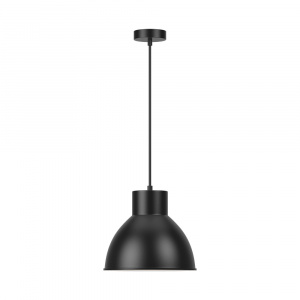 Prikaz lampe izbliza, fokus na elegantnom dizajnu i aluminijumskim elementima u crnoj boji.