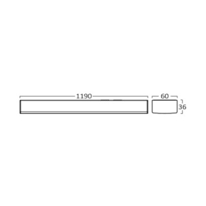 LED CCT nadgradna lampa 119cm 36W, senzor - Img 8