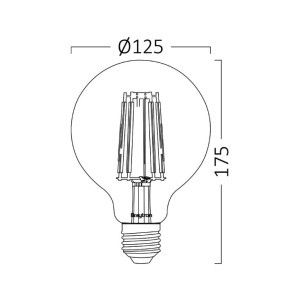 LED filament sijalica 2200K 6W BRAYTRON - Img 6