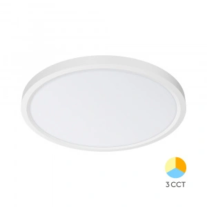LED plafonjera Slim sa belim okvirom 3u1