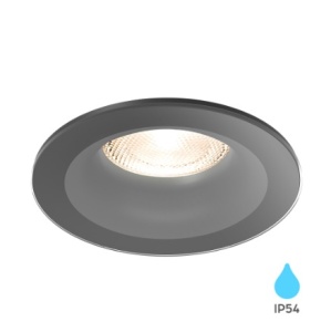 Okrugla crna rozetna za LED GU10 sa IP54 zaštitom
