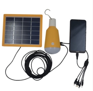 Solarna LED sijalica sa solarnim panelom od 2x2W sa power bank funkcijom – prikaz proizvoda iz drugog ugla