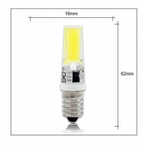 Uska LED sijalica 5 W za frižider sa E14 grlom — dimenzije uske sijalice za frižider