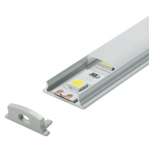Fleksibilni aluminijumski profil za LED trake 2 m – sivi ili crni