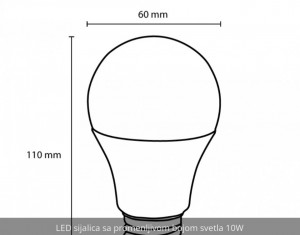 LED sijalica sa promenljivom bojom svetlosti