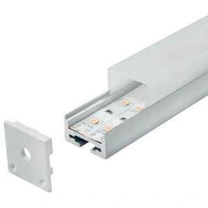 Nadgradni aluminijumski profil za LED trake 20 × 20 mm sa visokim difuzorom