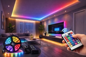 RGB LED traka 30 LED komplet sa kontrolom i daljinskim 5m 10m