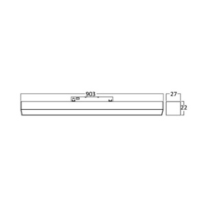 LED magnetni linijski reflektor LNR900 30W za šinski sistem - Img 3