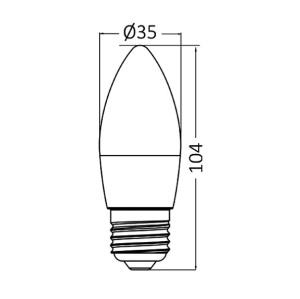 LED Sijalica u Obliku Sveće 5W - Img 5