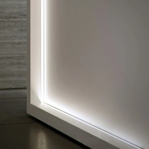 Nadgradni aluminijumski profil za LED trake 19,3 x 13 mm, Siva – detalj oblika i difuzora