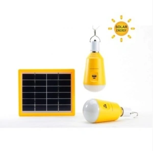 Solarna LED sijalica sa solarnim panelom od 2x2W sa power bank funkcijom