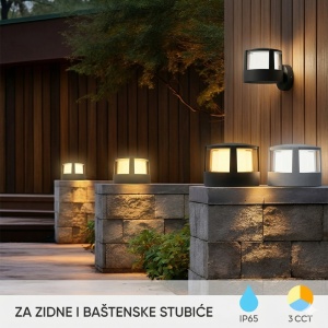 LED baštenska lampa za dvorište i staze CCT – prikaz proizvoda iz drugog ugla