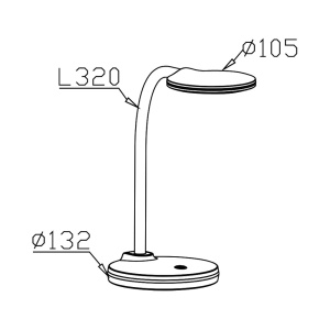 LED stona lampa LB124 – zadnja strana proizvoda