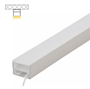 Silikonski NEON profil za LED trake 15x10mm – bočni prikaz oblika i kućišta