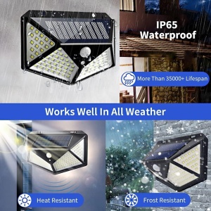 Solarna LED zidna lampa 100 LED sa PIR senzorom - slika 10