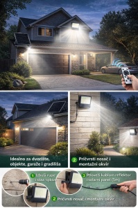 Solarni LED reflektor od 400W za spoljnu upotrebu S6