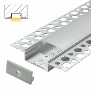 Alu profil za LED trake 70mm — profil sa postavljenim difuzorom
