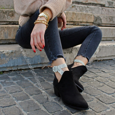 Botine Lorelai Black Glitter - Img 4