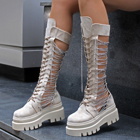 Ghete Chain Tall beige