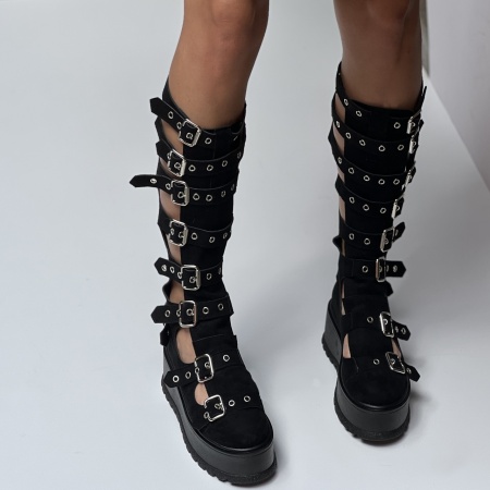Ghete Neversea Black Tall