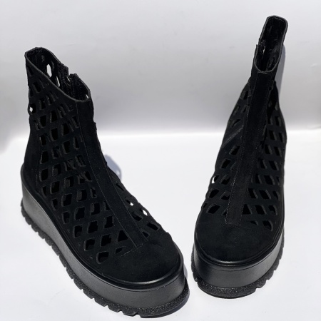 Ghete Tisa Zipper Negru Simplu