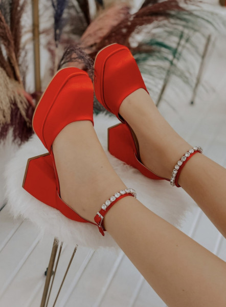 Pantofi Vero Short Red - Img 5