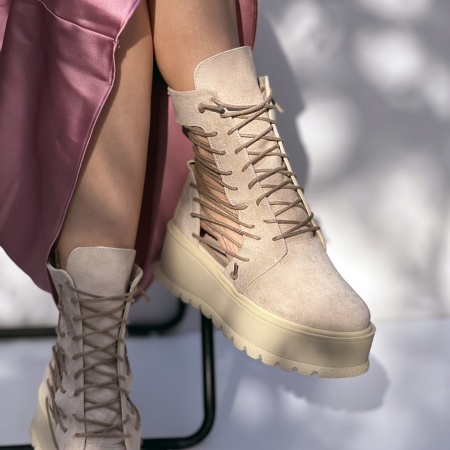Bocanci Summer bej + variante accesorizare