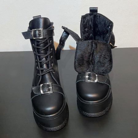 Ghete Strap tall- piele eco - Img 3